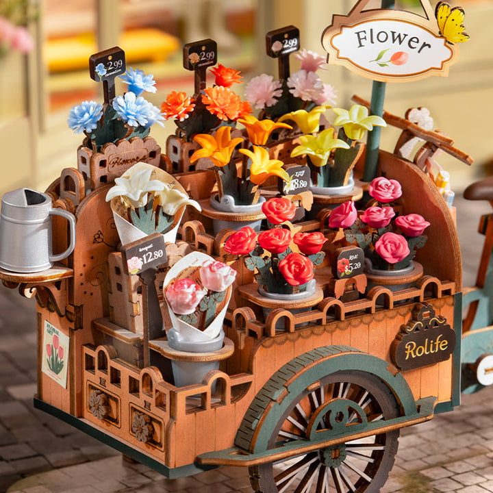 Blossom Cart 3D Wooden Puzzle Robotime TGS03