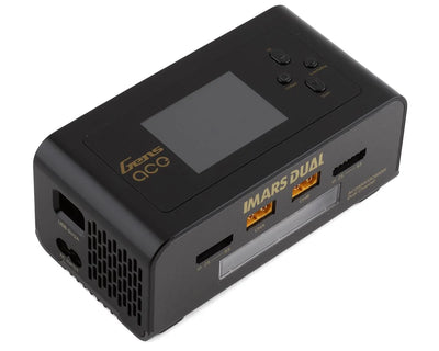 Gens Ace IMars Dual Port AC/DC Charger (6S/15A/100W x 2) (Black) GEA200WDUAL-UB