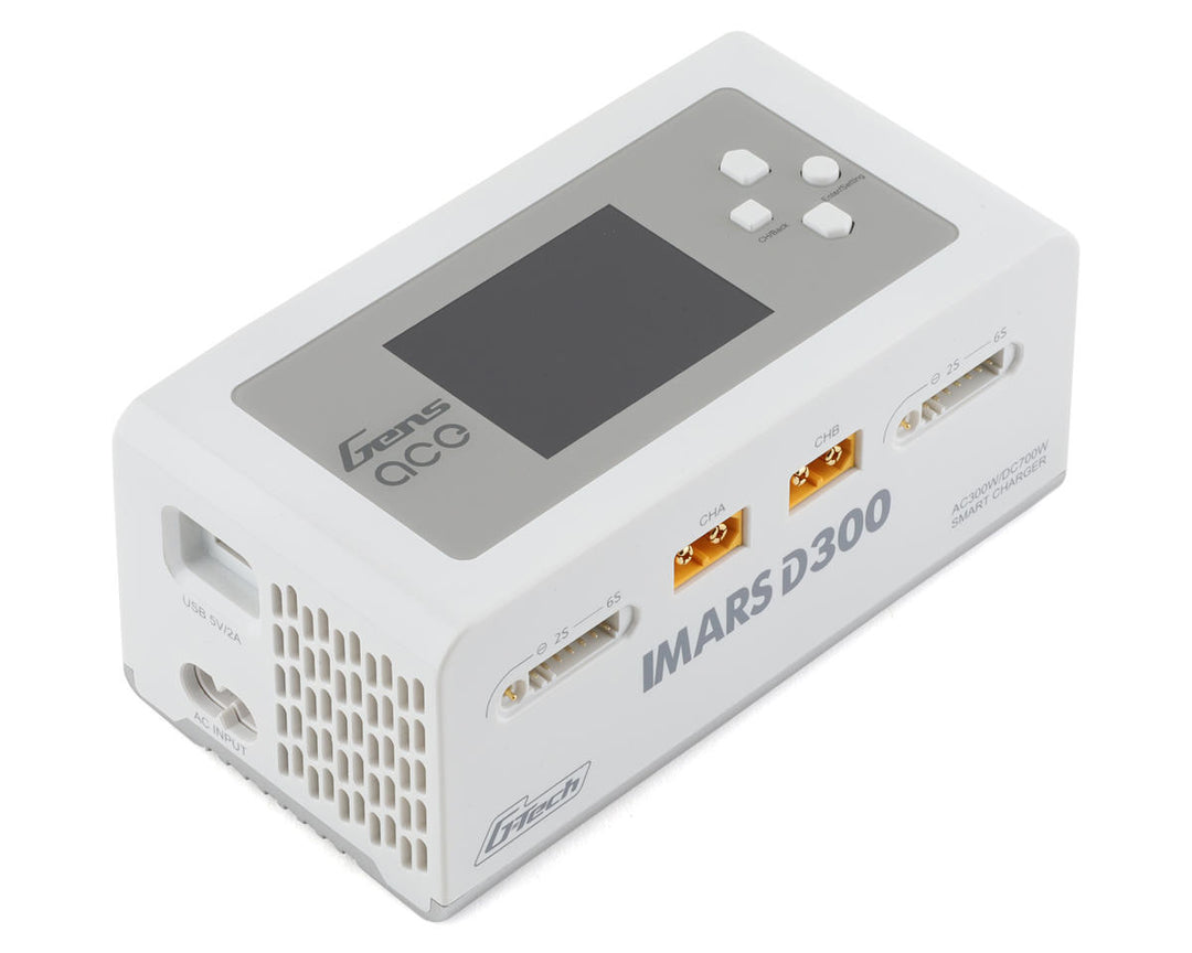 Gens Ace Imars D300 G-Tech Smart Dual AC/DC Charger GEA300WD300-UW
