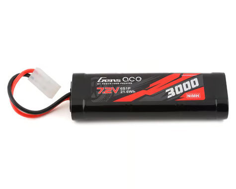 Gens Ace 6-Cell 7.2V NiMh Battery w/Tamiya Connector (3000mAh) GEANM6S3000T
