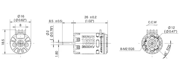 EZRUN Mini28 ESC and 1626 SD 5000KV Motor Combo,Hobbywing, HWI38020367