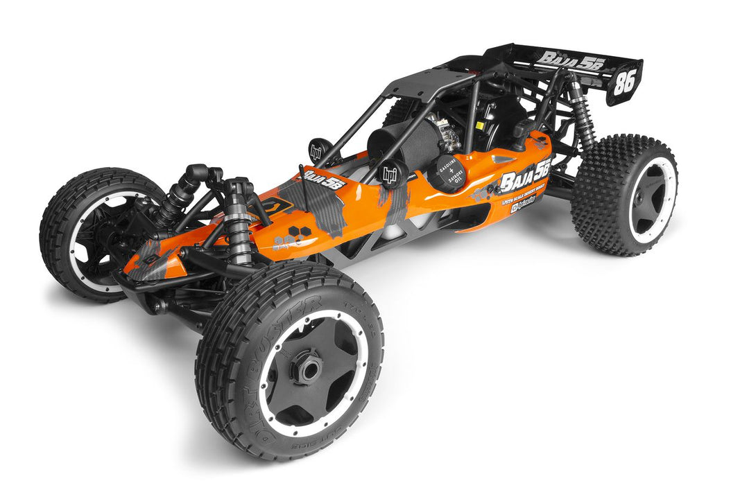 HPI160323  1/5 Scale Baja 5B 2WD Gas Powered Desert Buggy SBK with Clear Body (No Engine)