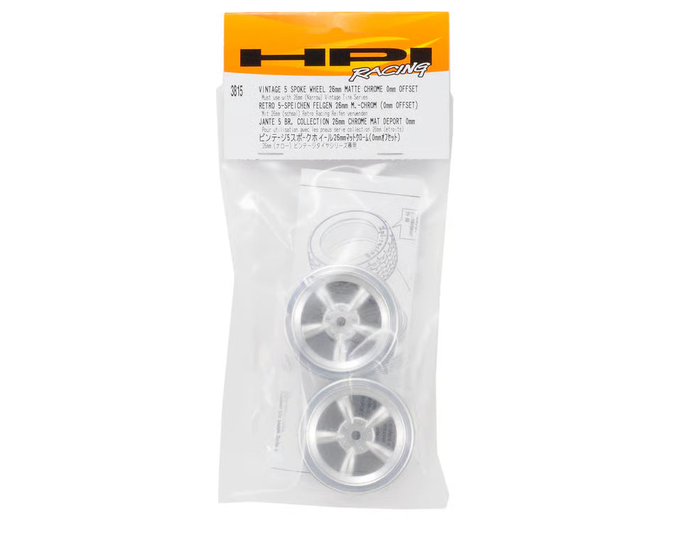 HPI Vintage 5 Spoke Wheel 26mm