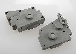 Gearbox Halves Grey (L&R):NRU2.5 Traxxas #4491A