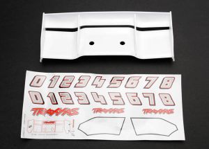 Wing , White: Revo Traxxas 5412