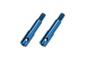 WHEEL SPINDLES FRNT BLUE L/R Traxxas 5537X