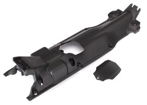 Transmission Skidplate Black: E-Revo Traxxas 5637X