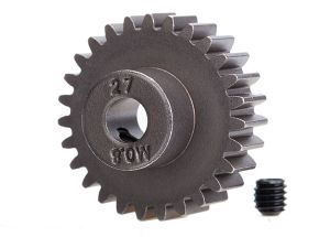Gear, 27-T pinion (0.8 metric pitch, compatible with 32-pitch, fits 5mm shaft)/ set screw Traxxas 5647