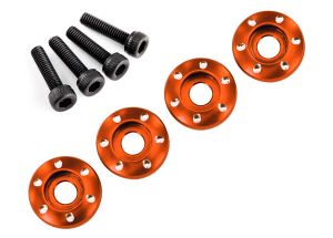 WHEEL NUT WASHER ALUMINUM ORNG Traxxas 7668X