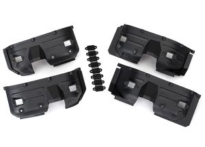 TRAXXAS Fenders, inner, front &amp; rear (2 each)/ rock light covers (8) 8018
