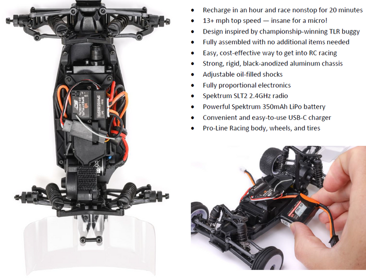 Micro-B 2WD Buggy, RTR Losi LOS00007