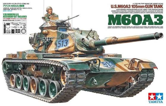 Tamiya 1/35 U.S. M60A3 105mm Gu

