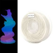 Glow in Dark Luminous PLA 3D Printer Filament 1.75mm 1 kg 2.2 lbs (Glow in Dark: Rainbow Galaxy) ZYLtech Engineering FMT-GID-RNG
