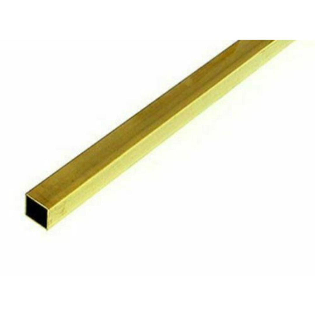 K&S Precision Metal 8150 - 3/32" Outside Diameter Square Brass Tube (2 pcs per card)