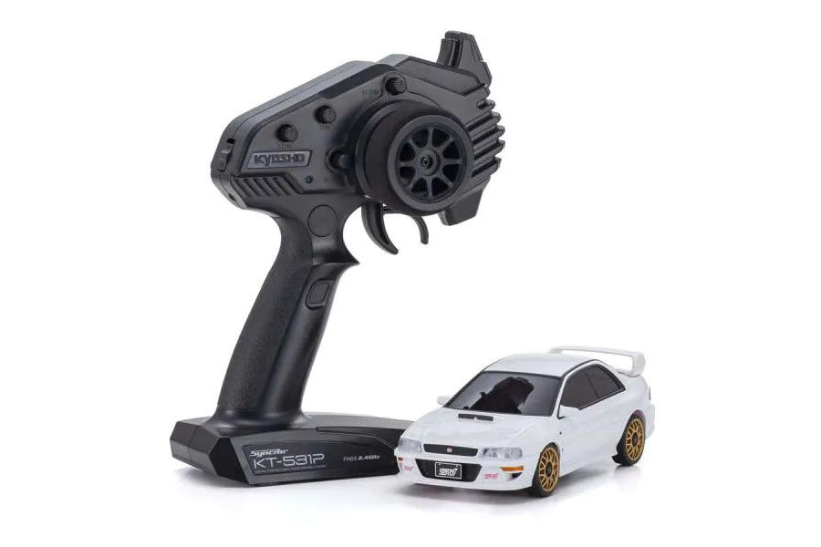 Kyosho MA-020 AWD Mini-Z ReadySet w/Subaru Impreza WRX STI 22B Body (White) w/KT-531P 2.4GHz Radio
