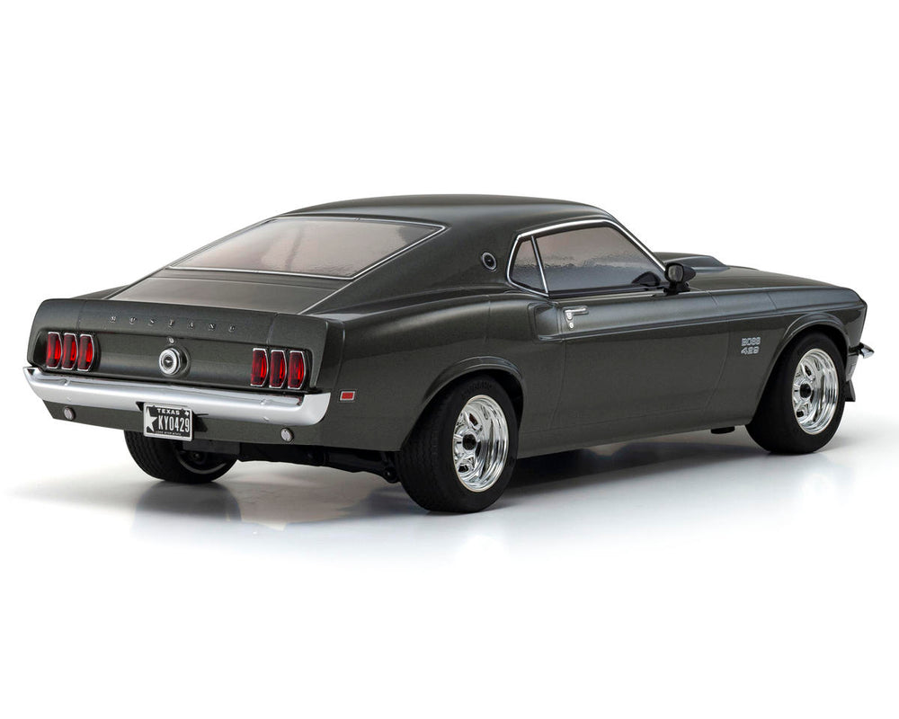 Kyosho Fazer Mk2 1969 Ford Mustang Boss 429 Electric 4WD 1/10 RTR Touring Car (Black Jade) KYO34437T1
