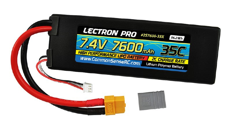 Lectron Pro 2S7600-35X TRX 2S 7.4V 7600Mah 35C