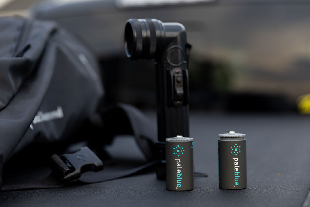 Pale Blue Lithium Ion Rechargeable D Batteries 2pk PBLPBDC
