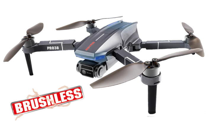 RC PRO BRUSHLESS 1080P FPV DUAL GIMBALE CAMERA DRONE PRO38