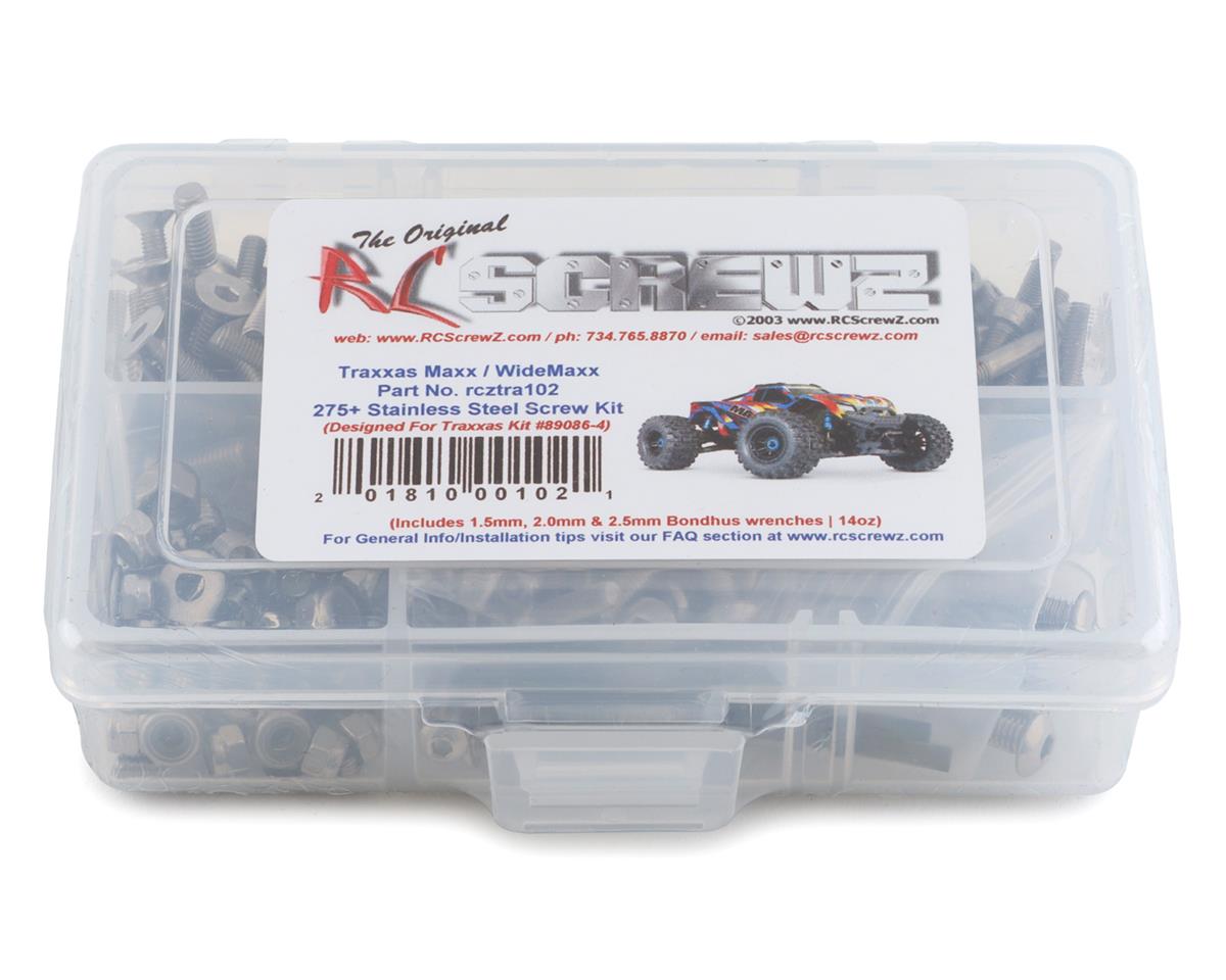 Traxxas Maxx, WideMaxx Stainless Steel Screw Kit RC Screwz RCZTRA102