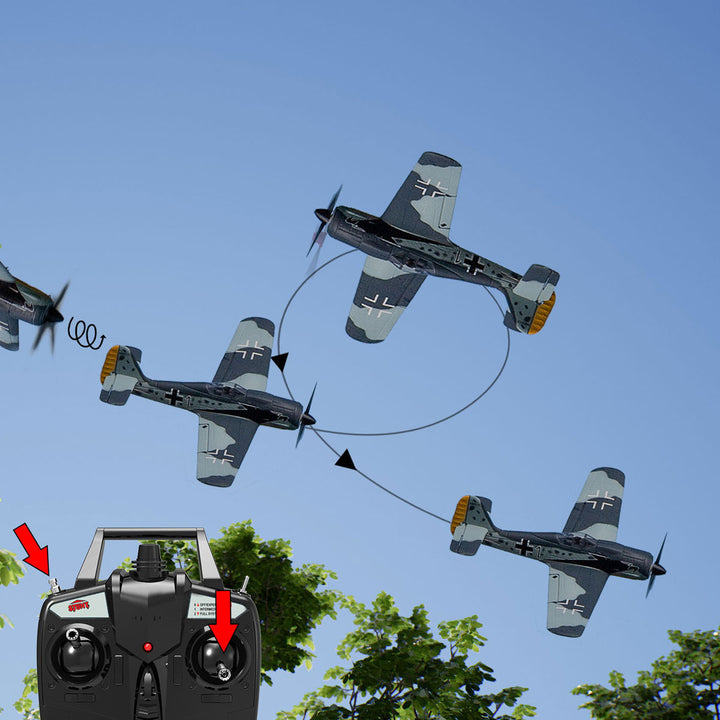 Focke-Wulf Fw 190 Micro RTF Airplane with PASS, RAGE RC, RGRA1308