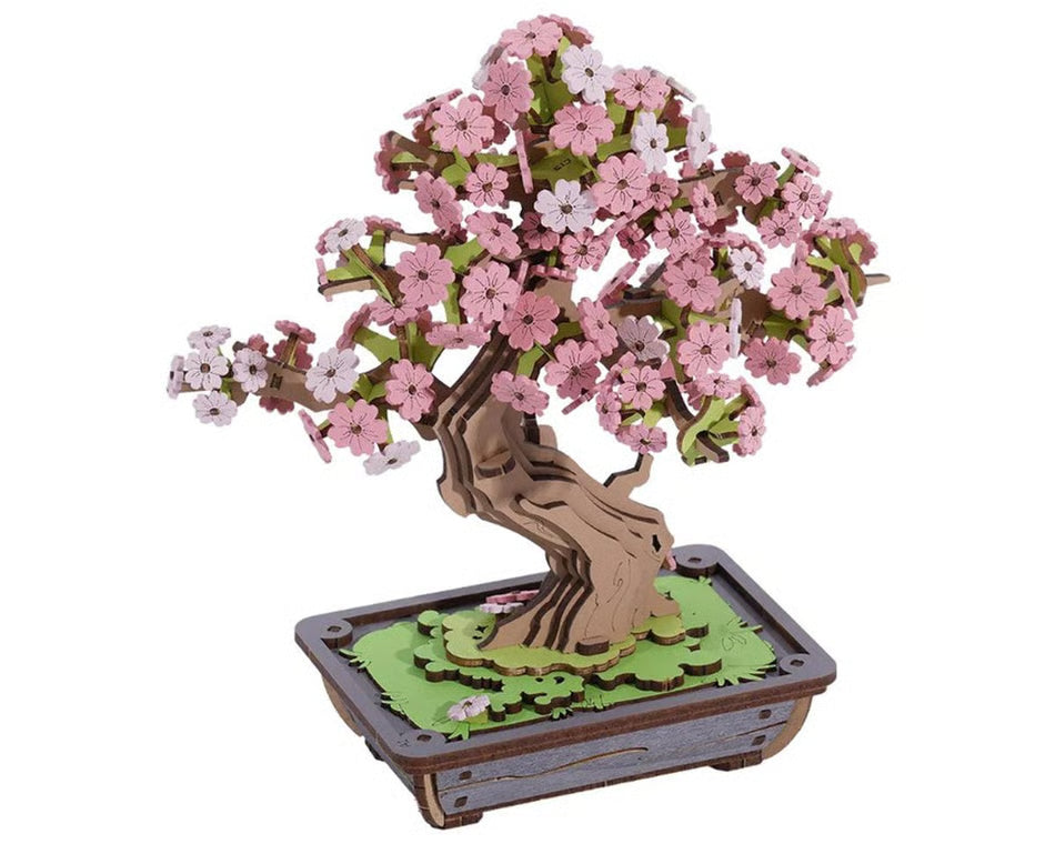 Sakura Bonsai DIY Wooden 3D Puzzle Robotime TG415
