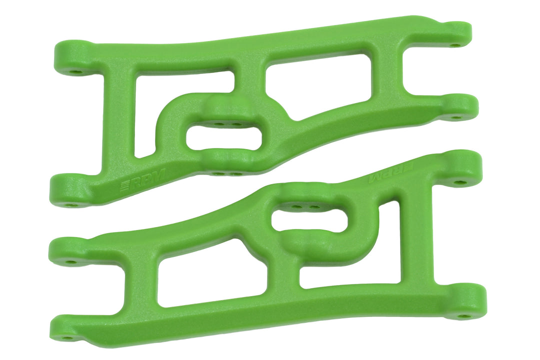 RPM 70664 Wide Front A-arms, Green; Traxx