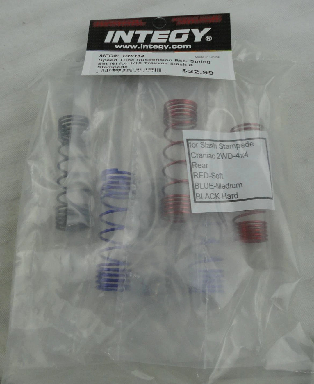 Speed Tune Suspension Rear Spring Set (6) for Traxxas 1/10 Slash &amp; Stampede INTC28114