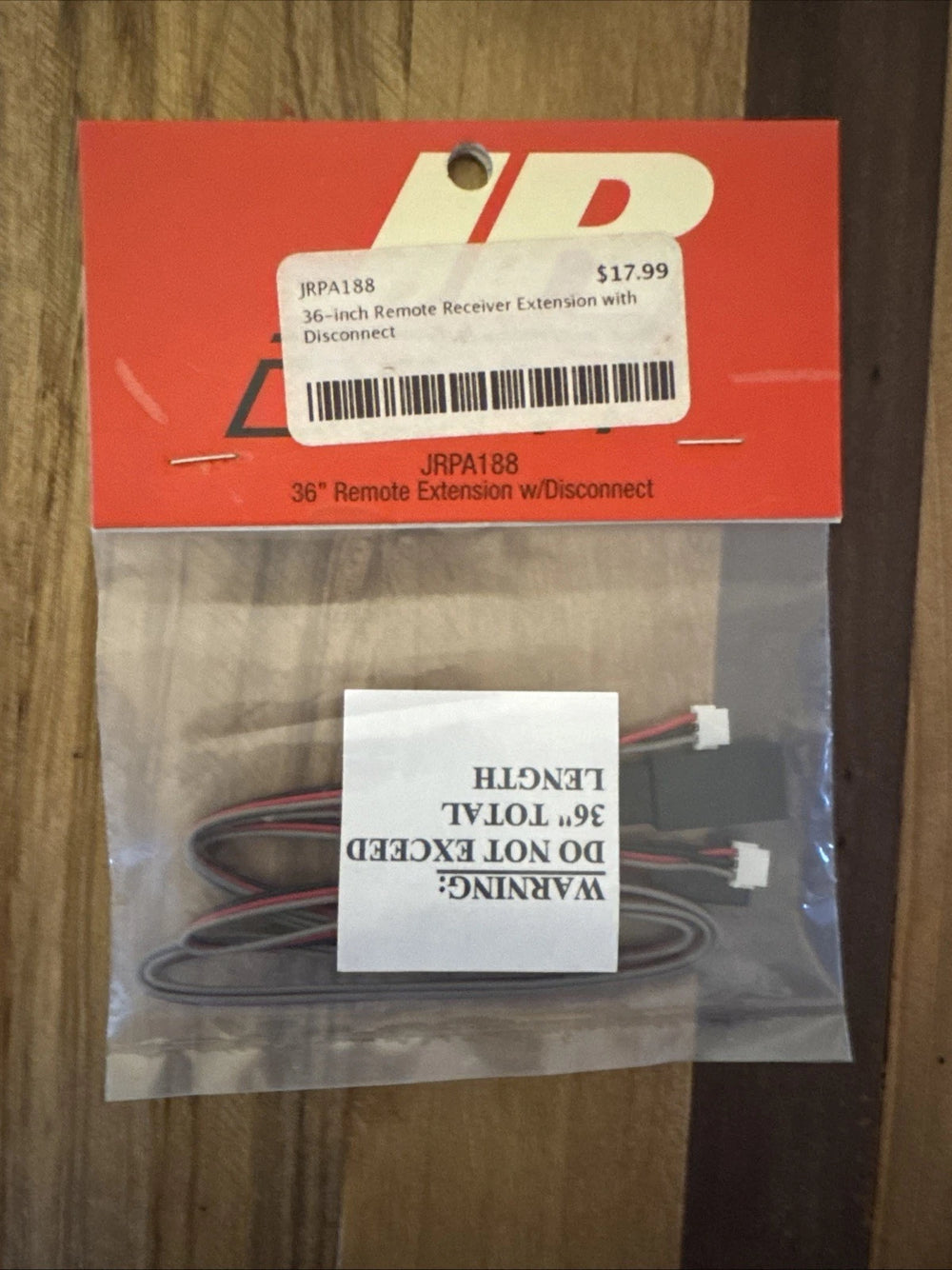 36" Remote Extension W/DISCONNECT JR Racing JRPA188
