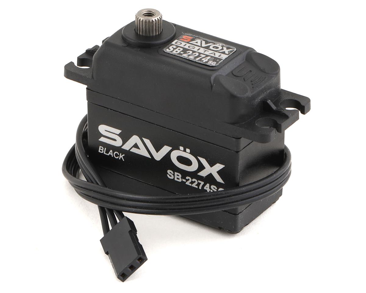 Black Edition High Voltage Brushless Digital Servo 0.080sec / 347.2oz @ 7.4V Savox SAVSB2274SG-BE