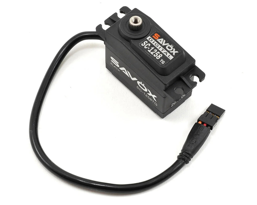 Black Edition Standard Size Coreless Digital Servo 0.08sec / 166oz @ Savox SAVSC1258TG-BE