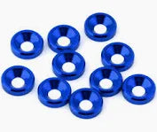 3mm Concave Washer (10), Blue INTC23038BL