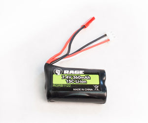 7.4v, 360mAh Li-ion Battery: Rage RGRB1122