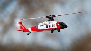 Rage R/C Hero-Copter BL, 4-Blade Brushless RTF Heli; Coast Guard RGR6151