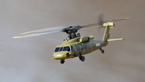 Rage R/C Hero-Copter BL, 4-Blade Brushless RTF Heli; Army RGR6150

