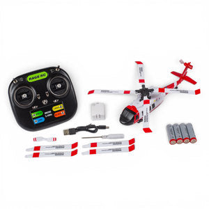 Rage R/C Hero-Copter BL, 4-Blade Brushless RTF Heli; Coast Guard RGR6151
