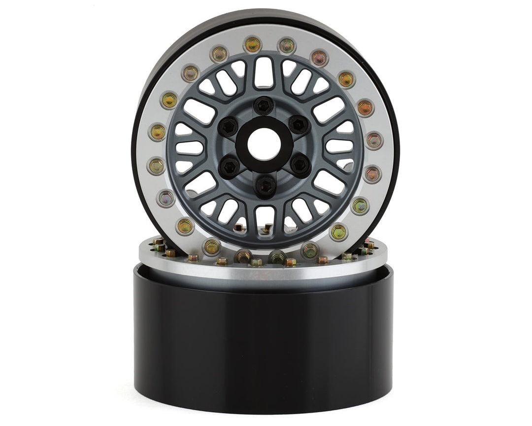 SSD RC Mesh 1.9" Beadlock Crawler Wheels (Grey) (2)SSD00544