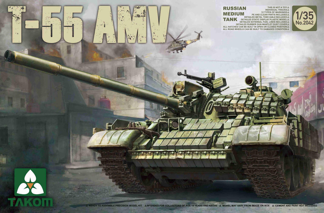 1/35 Takom Russian T55AMV Mediu