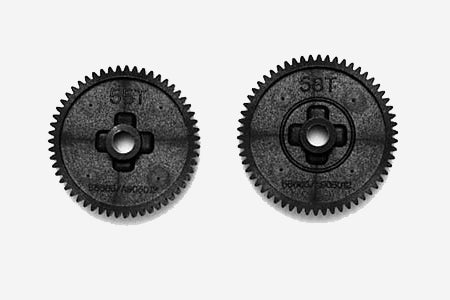 TAM 53665 Spur Gear Set, 55T/58T: TT01