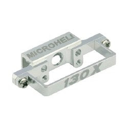 MicroHeli1 DS35 Tail Servo Mount, silver MHE130X021