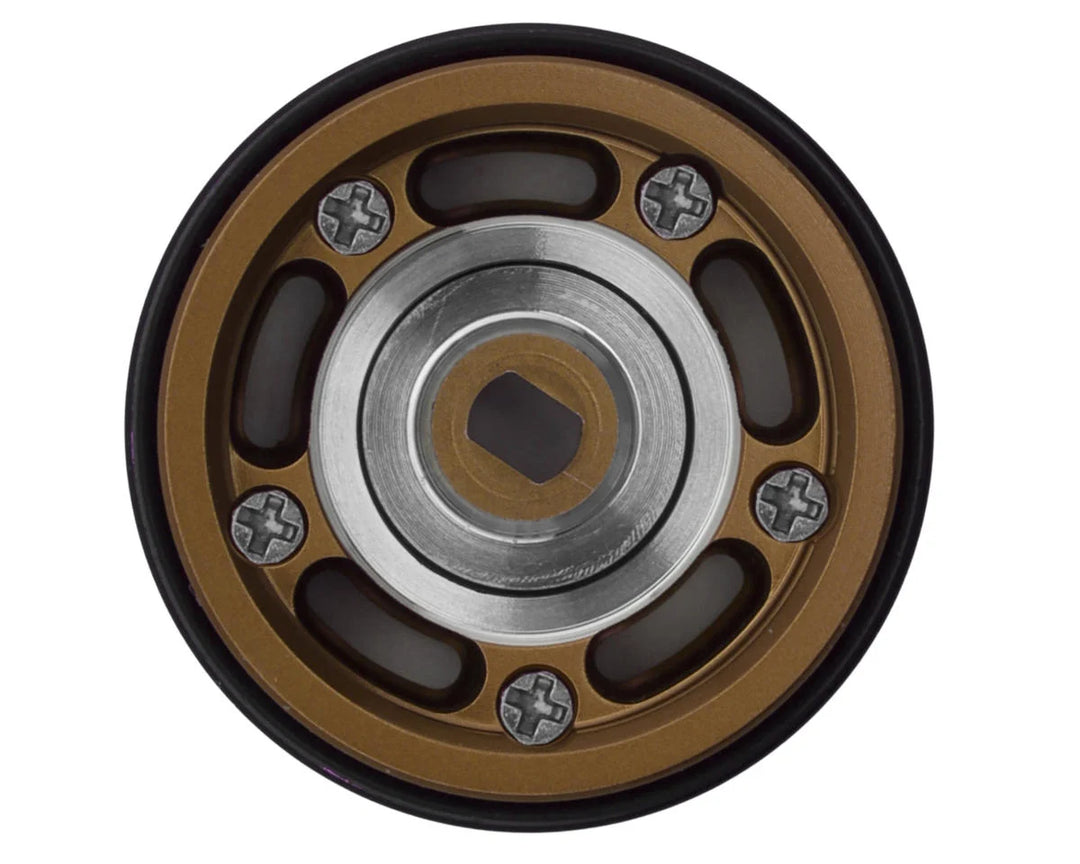 Treal Hobby 0.7" 5-Slot Aluminum Micro Rock Crawler Beadlock Wheels (Bronze) (4) (8g ea)