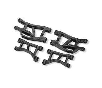 Black Front Upper &amp; Lower Suspension Arms (L&R) TRA10831