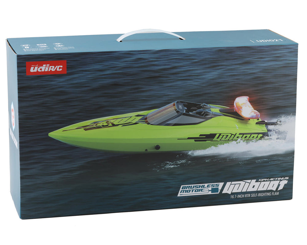 UDI RC Xiphactinus 17" High Speed Brushless Self-Righting RTR Electric Boat w/2.4GHz Radio, Battery & Charger UDI021
