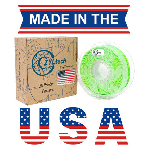 PLA 3D Printer Filament 1.75mm 1kg GREEN ZYLtech Engineering FMT-PLA-GR