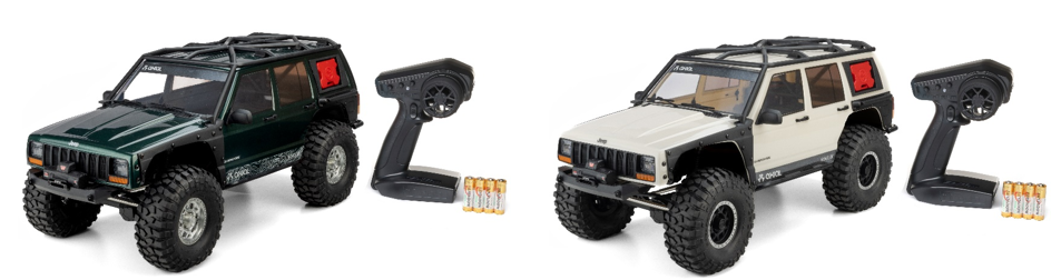 1/10 SCX10 III Jeep Cherokee XJ 4X4 RTR Axial AXI-2037T1 (GREEN) // AXI-2037T2 (WHITE)