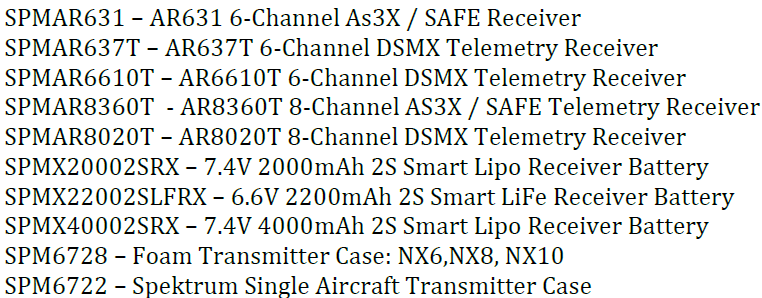 NX7e+ 7 Channel Transmitter Only Spektrum SPMR7110