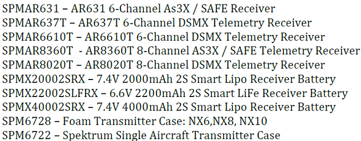 NX7e+ 7 Channel Transmitter Only Spektrum SPMR7110