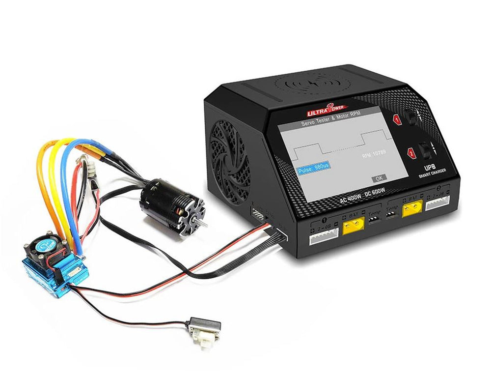 UltraPower UP8 AC 400W / DC 600W 16A x2 Dual Channel Output 1-6S Battery Charger/Discharger/Balancer/Tester
