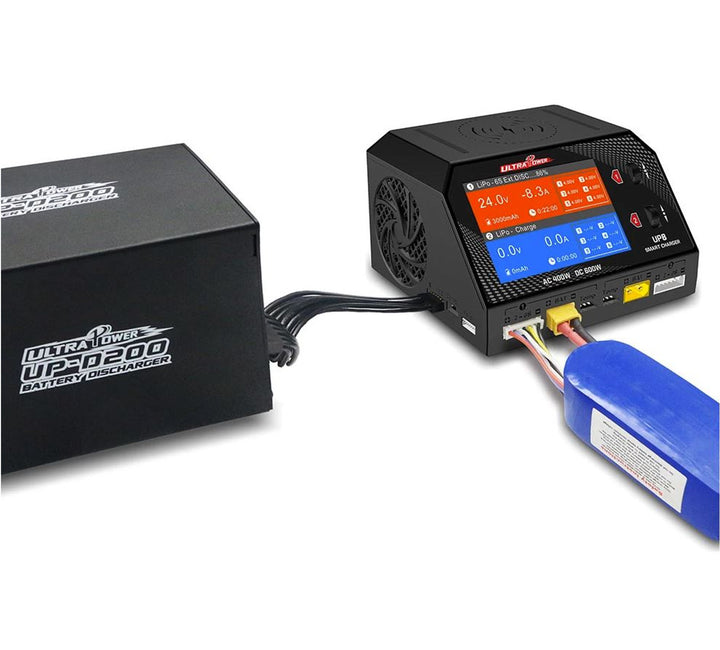 UltraPower UP8 AC 400W / DC 600W 16A x2 Dual Channel Output 1-6S Battery Charger/Discharger/Balancer/Tester