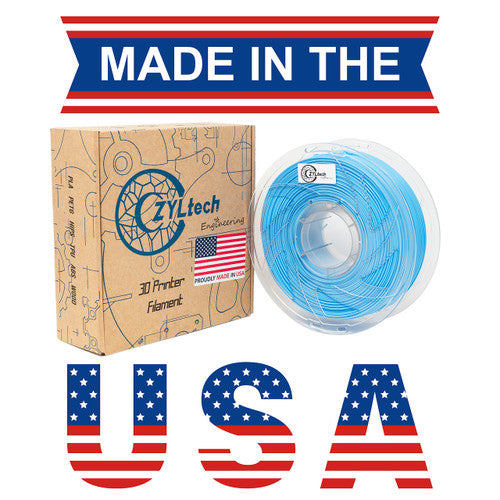 PLA 3D Printer Filament 1.75mm 1kg LIGHT BLUE ZYLtech Engineering FMT-PLA-L-BU